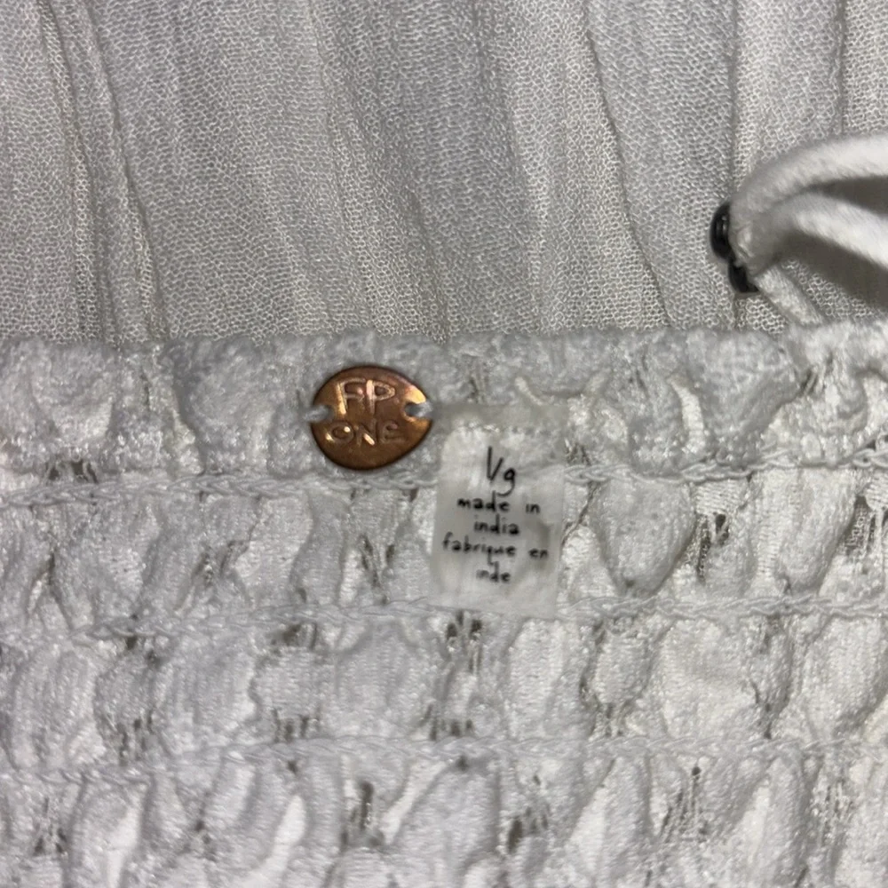 Free People Adella White Lace Tank Top - Picture 5 of 10